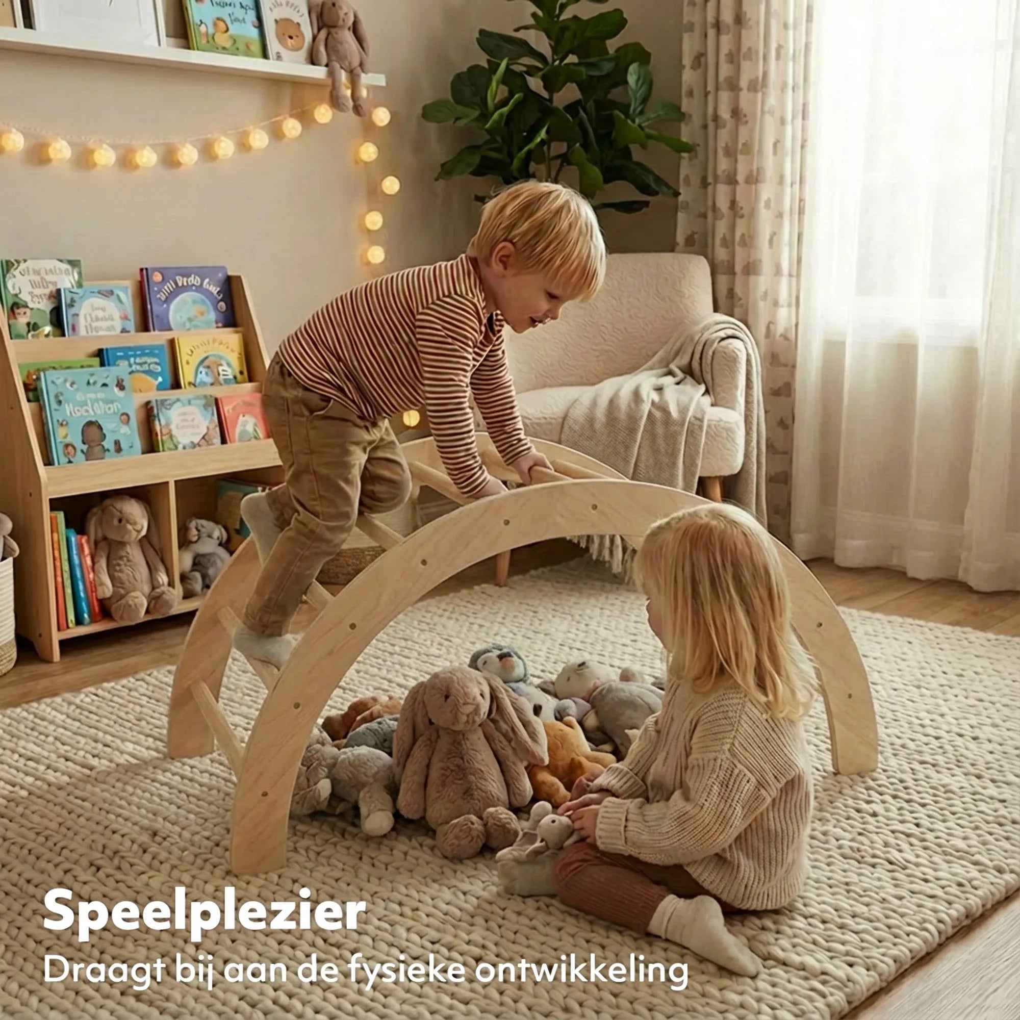 Arche d'escalade en bois de luxe avec coussin