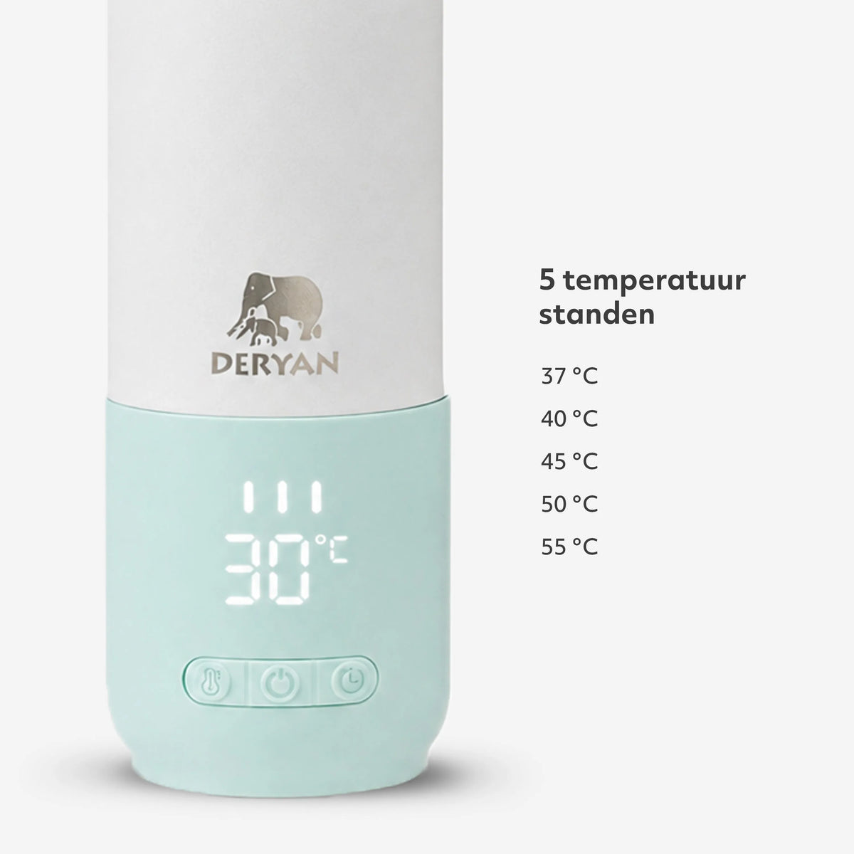Trådlös flaskvärmare 350 ml – Mint