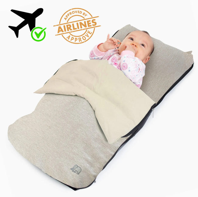 Repose-Pieds Avion Enfant Portable Pliable - Lit De Voyage Bébé Confortable Pour Longs Vols