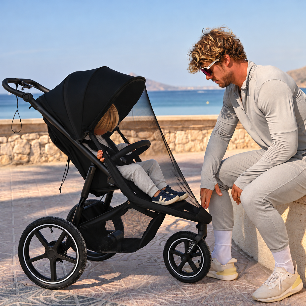 Bolt Running Stroller Black