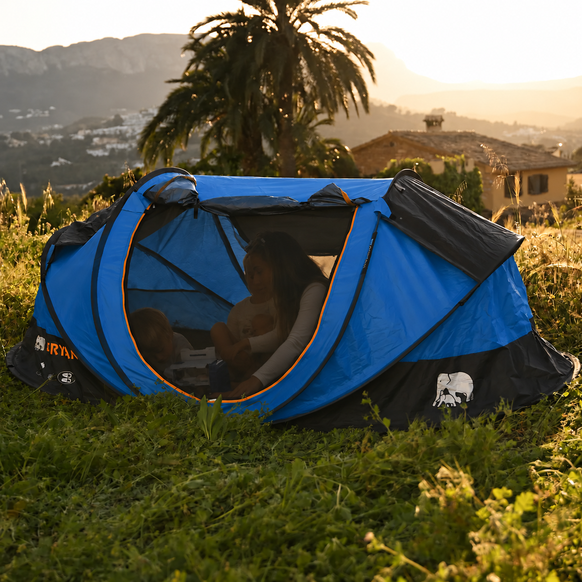 Pop-up-Zelt „Cocoon Navy“ mit einer Wassersäule von 2000 mm für 1–2 Personen