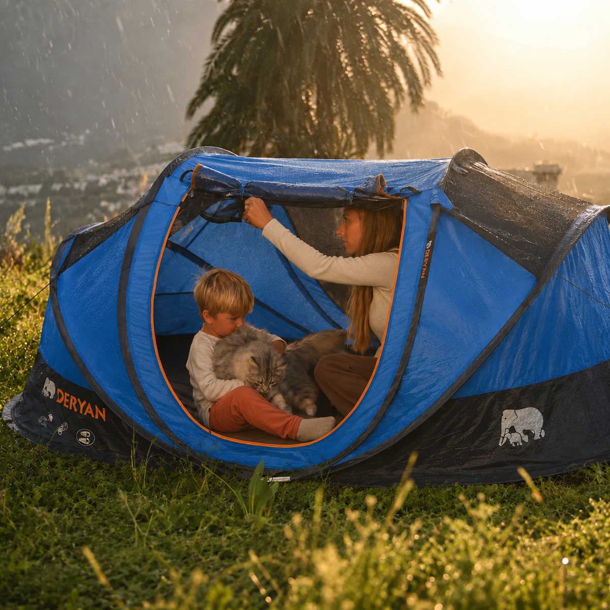 Pop-Up-Zelt Cocoon - 2000 mm Wassersäule - Navy