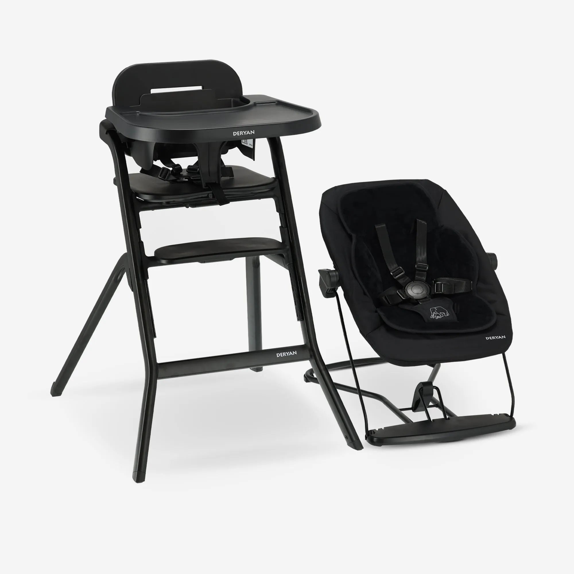 eibe kinderstuhl Curve Kinderstuhl-Set mit Wippstuhl Schwarz
