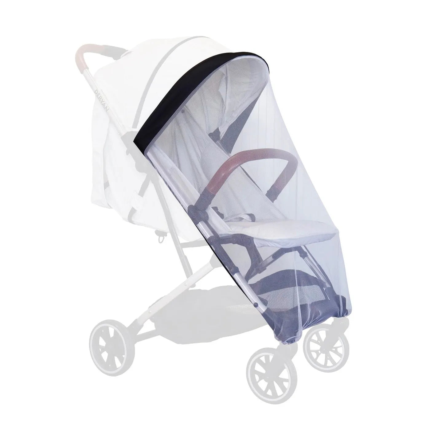 DERYAN Rolo Easy Muggennet fijnmazig net accessoire voor kinderwagen bescherming tegen muggen