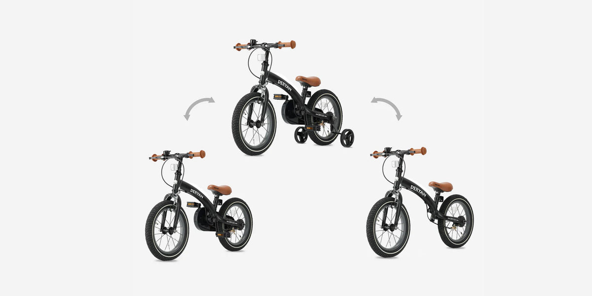 DERYAN Bicicleta infantil 3 en 1 de 12 pulgadas: ¿es la talla adecuada?
