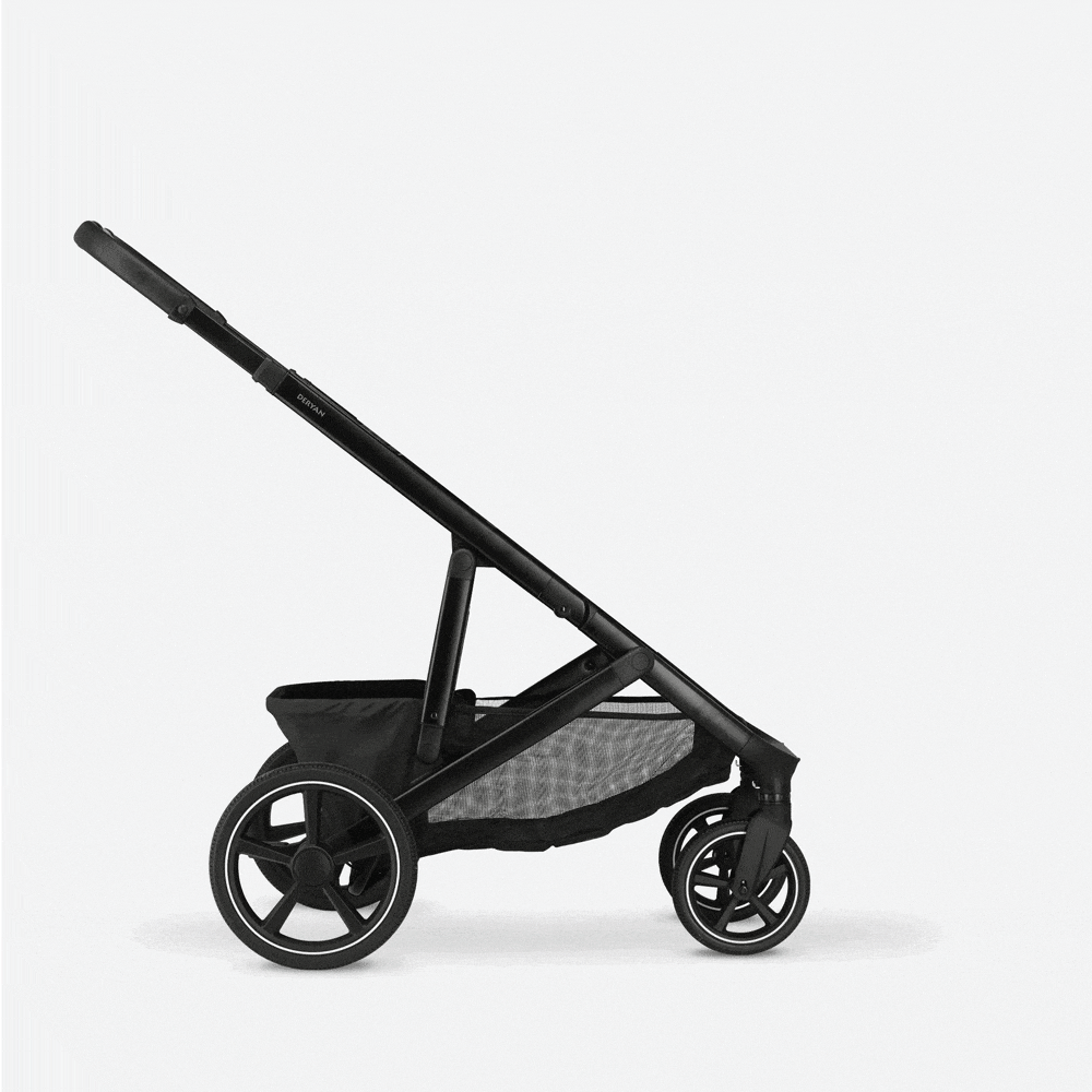 Evy² Duo barnevogn, sort, 2-i-1