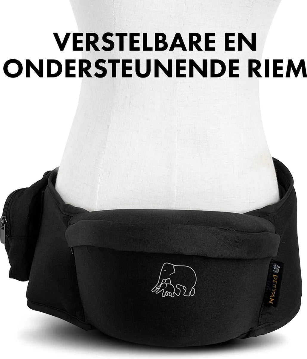 Luxury Hip Carrier - hoftesæde til baby og småbørn - Sort