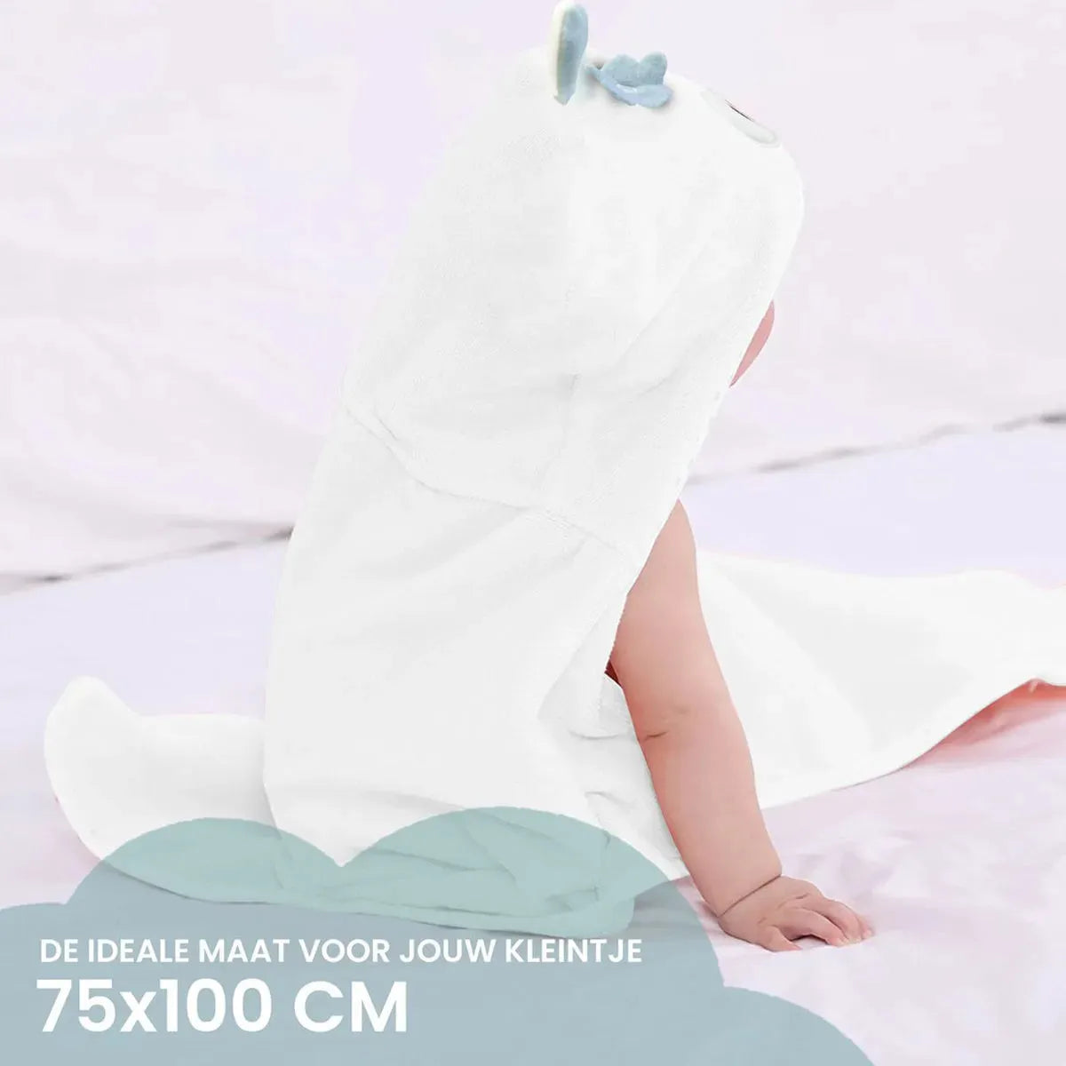 Owl Multifunctional Baby Fleece Blanket with Hood – Swaddle Blanket – Blanket 75x100 cm