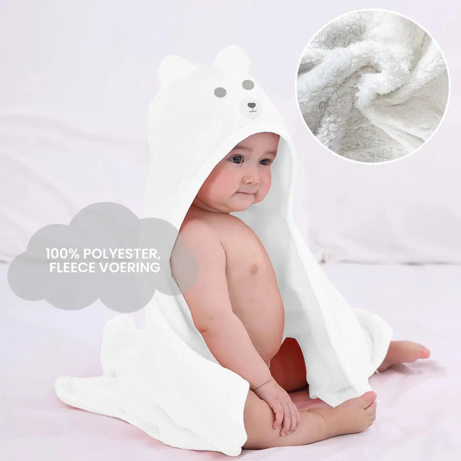 Manta polar multifuncional para bebé Bear con capucha - Wrap Blanket - Manta 75x100 cm