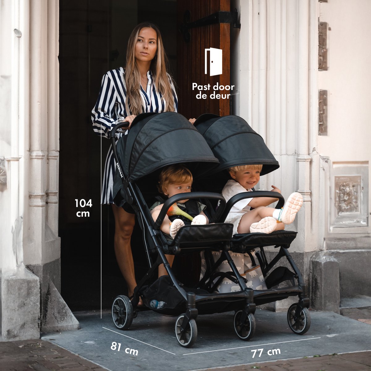 Rolo X2 Duo Buggy Zwart