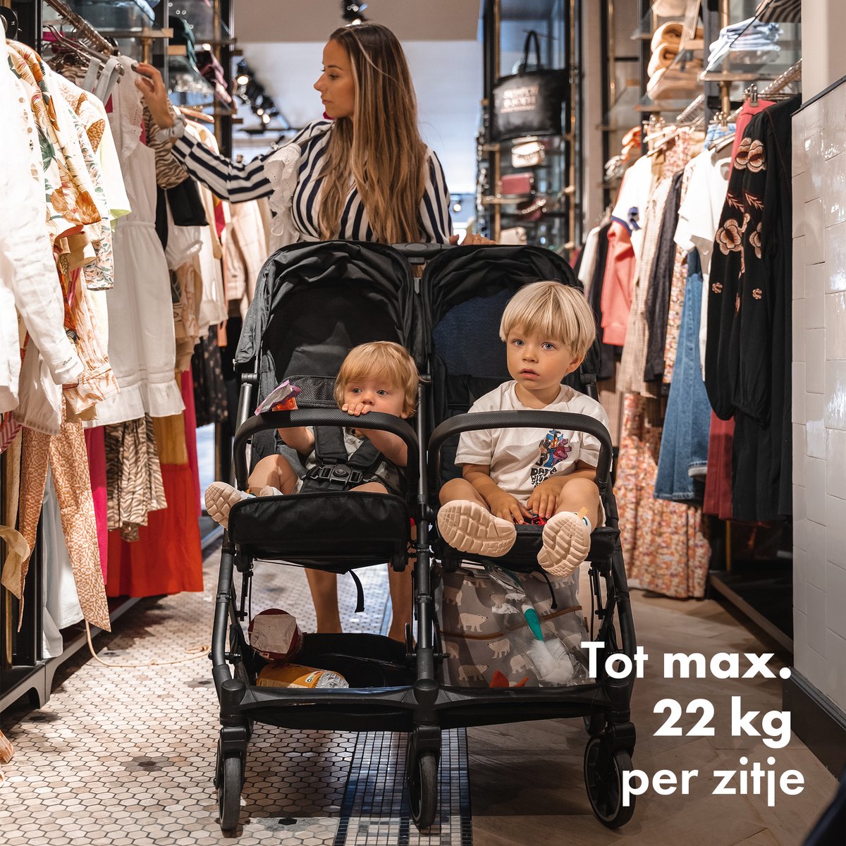 Rolo X2 Duo Buggy Zwart