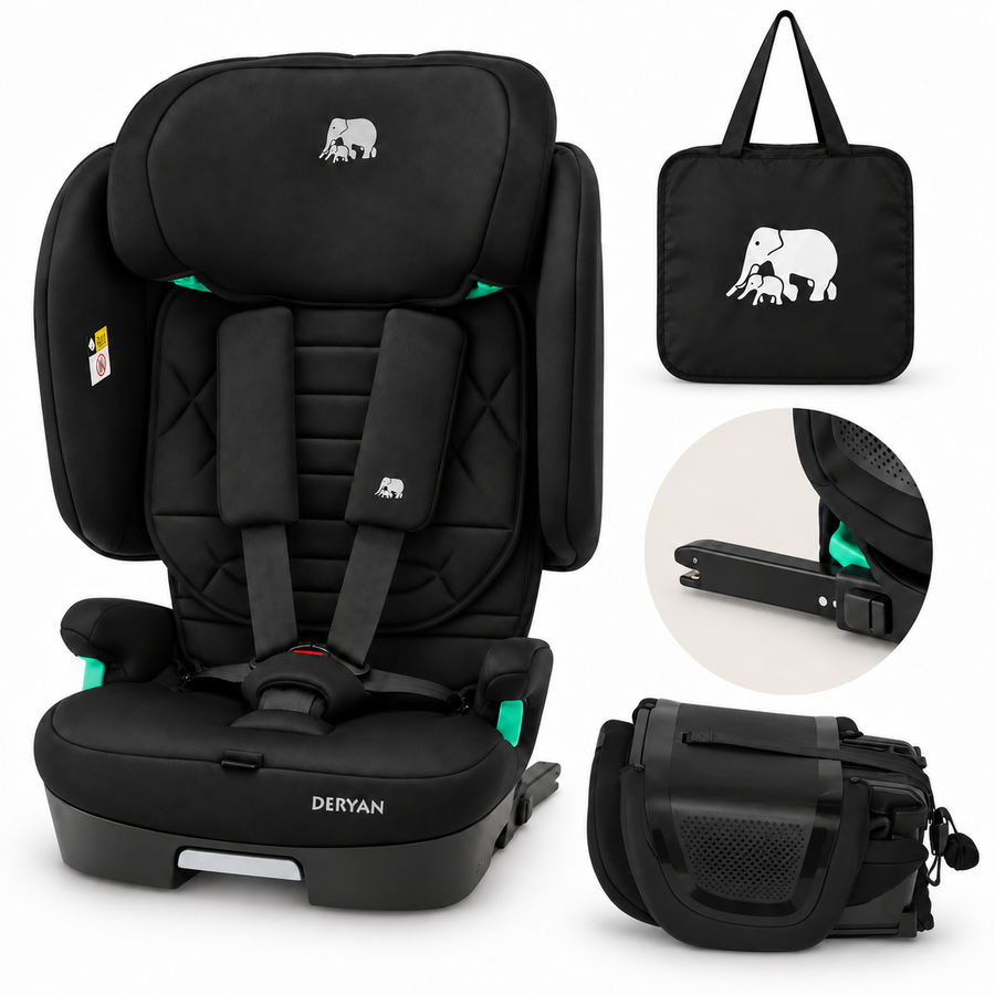 Cleo bilsete 76-150 cm - Isofix - sammenleggbar inkl. bæreveske