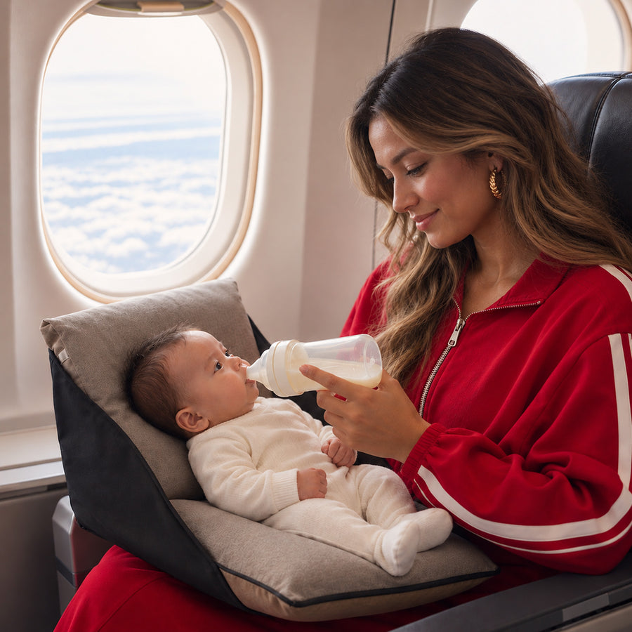 Łóżeczko turystyczne AirTraveller - brązowe
