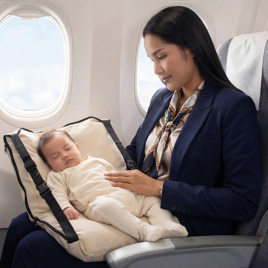 Łóżeczko turystyczne AirTraveller - kremowe