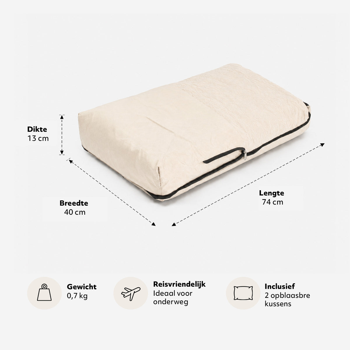 AirTraveller Airplane Bed - Cream