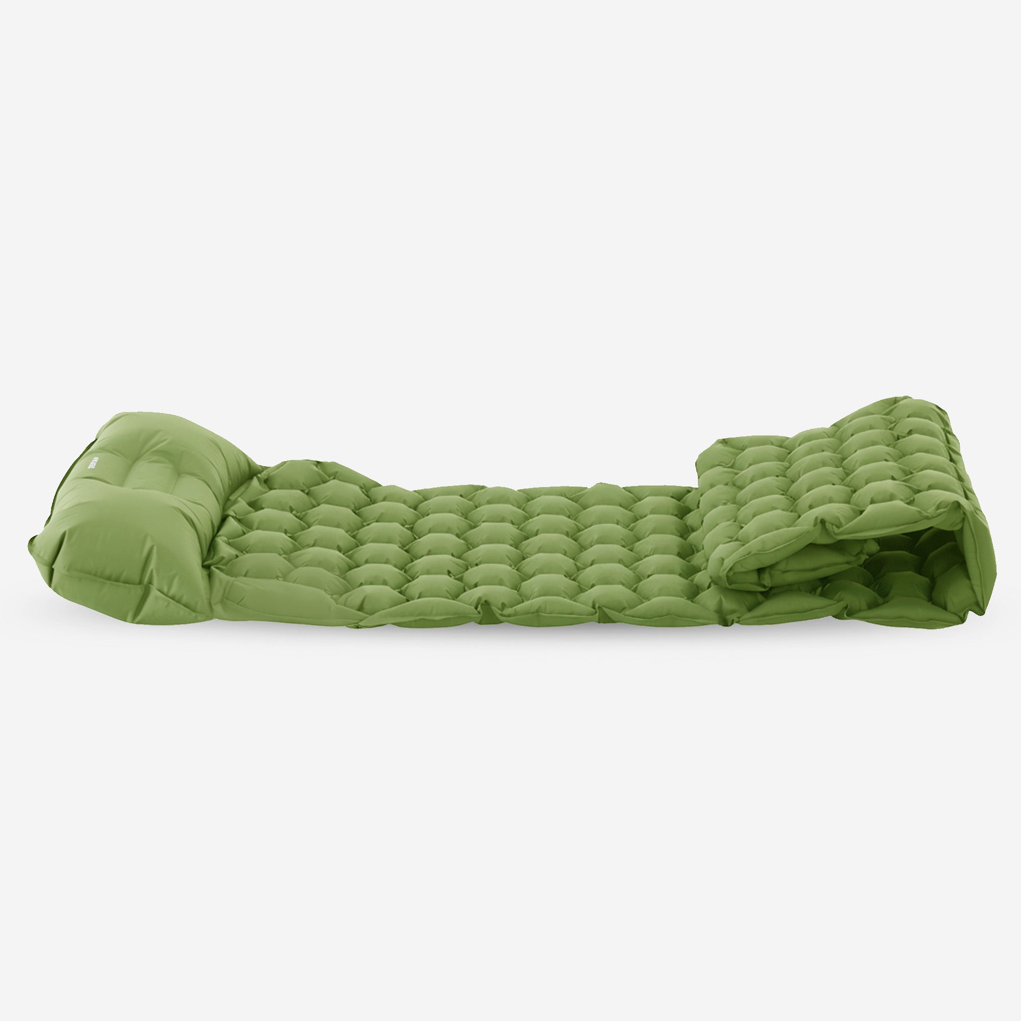 Deryan Air Bed - Zelfopblazend met ingebouwde Pomp - Luchtbed Kamperen - Inclusief tas - Groen