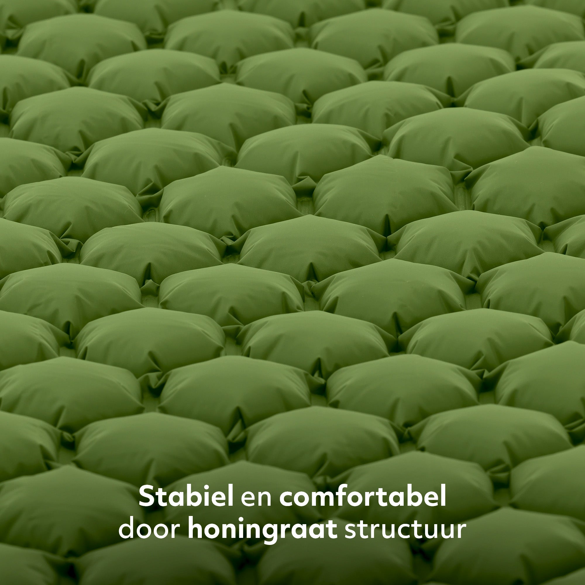 Deryan Air Bed - Zelfopblazend met ingebouwde Pomp - Luchtbed Kamperen - Inclusief tas - Groen