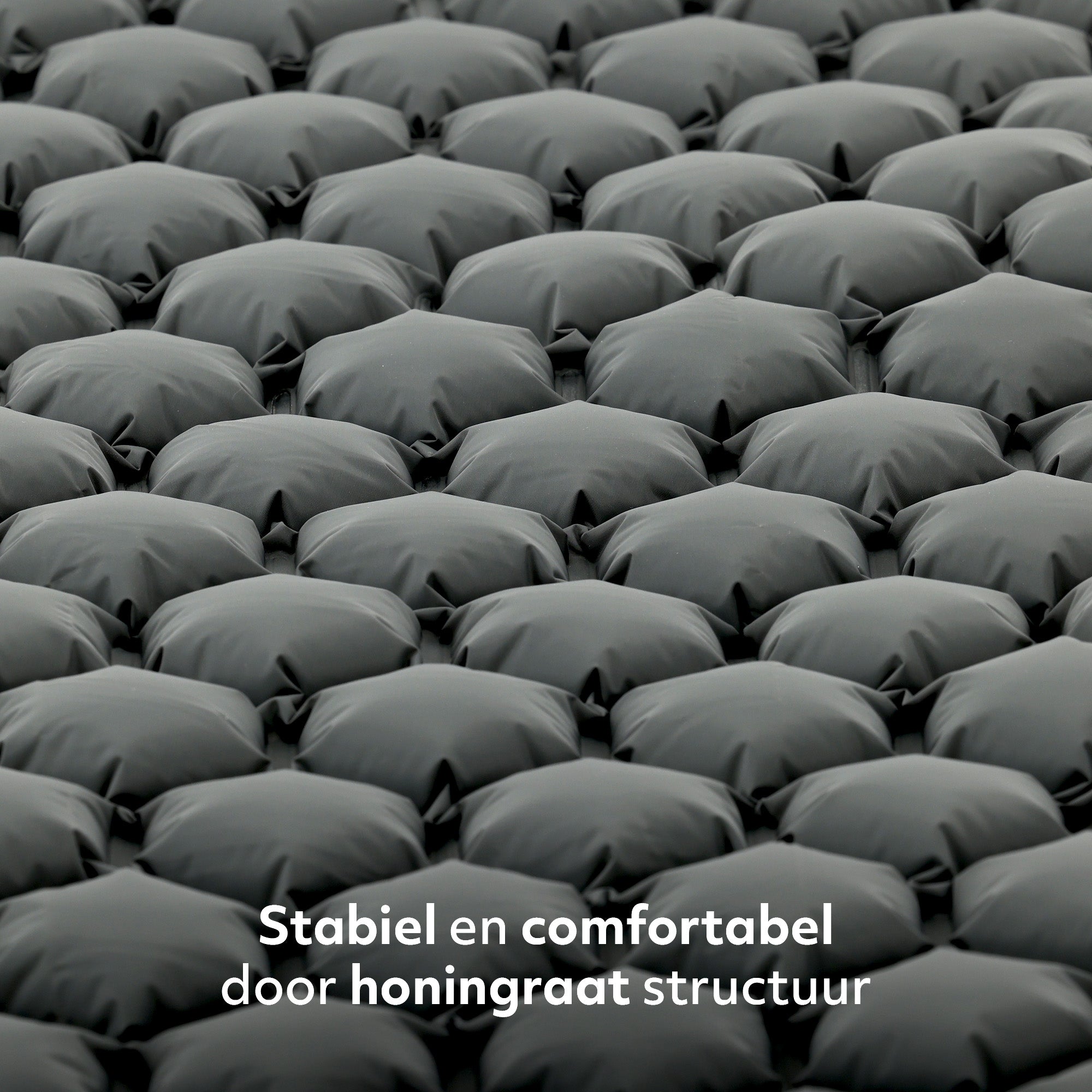 Deryan Air Bed - Zelfopblazend met ingebouwde Pomp - Luchtbed Kamperen - Inclusief tas - grijs