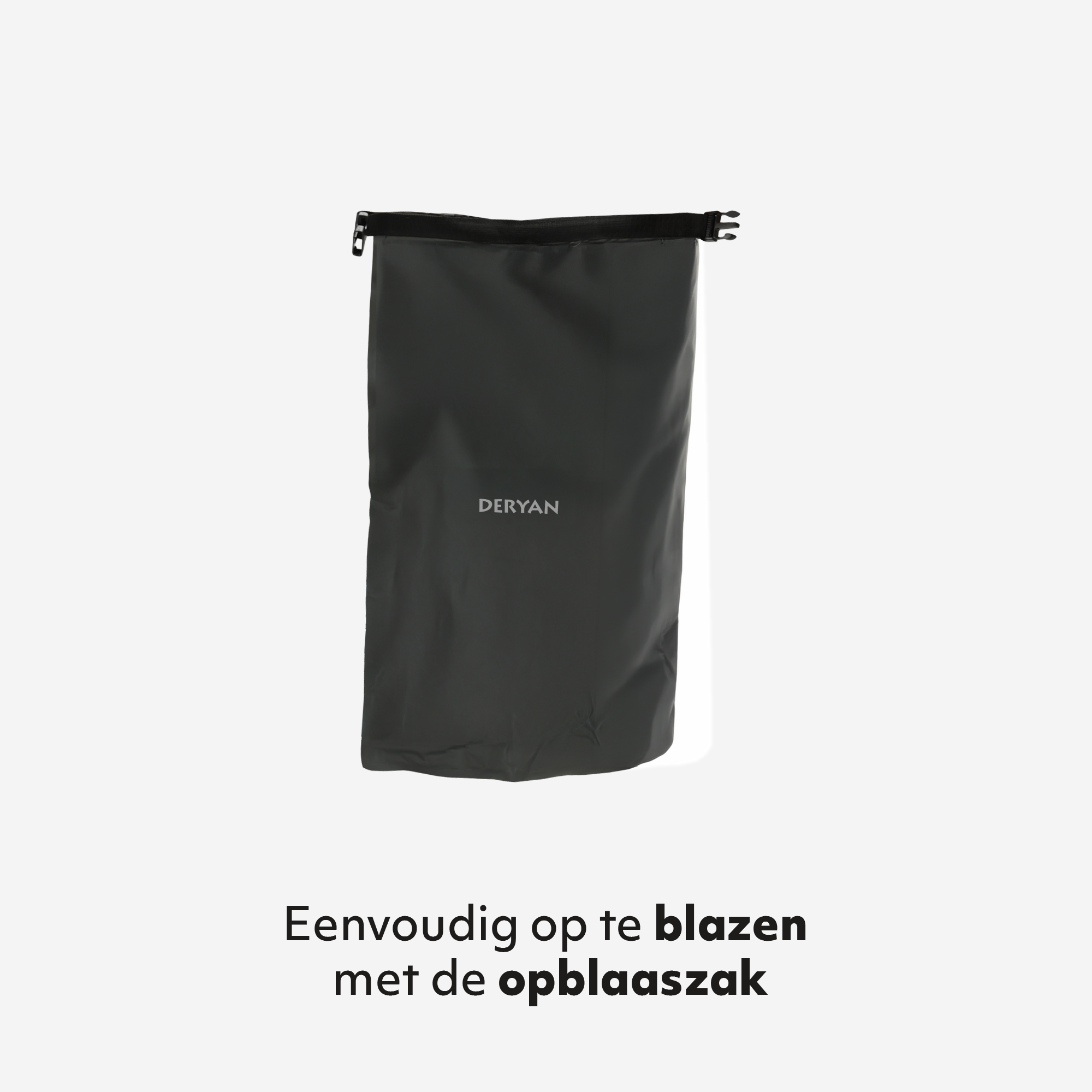 Deryan Air Bed - Zelfopblazend met ingebouwde Pomp - Luchtbed Kamperen - Inclusief tas - grijs