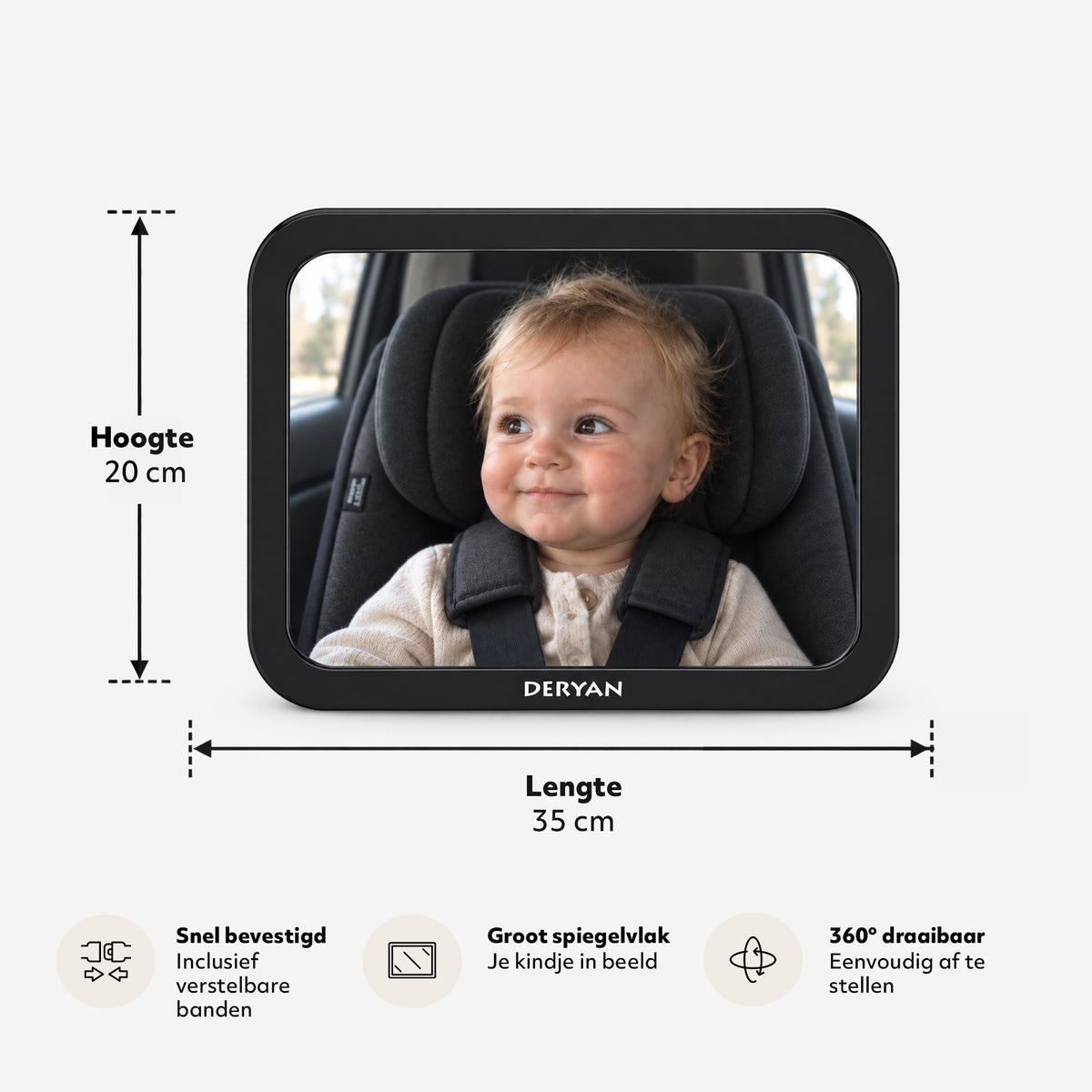 Baby Bilspejl