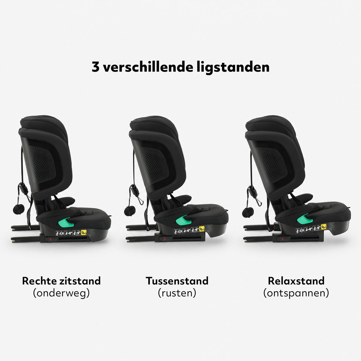 Cleo bilsete 76-150 cm - Isofix - sammenleggbar inkl. bæreveske