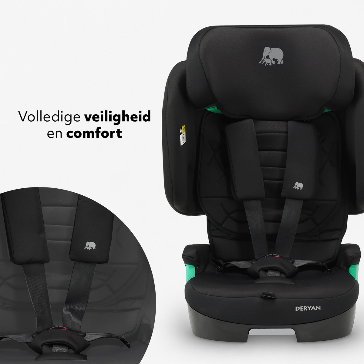Cleo bilsete 76-150 cm - Isofix - sammenleggbar inkl. bæreveske