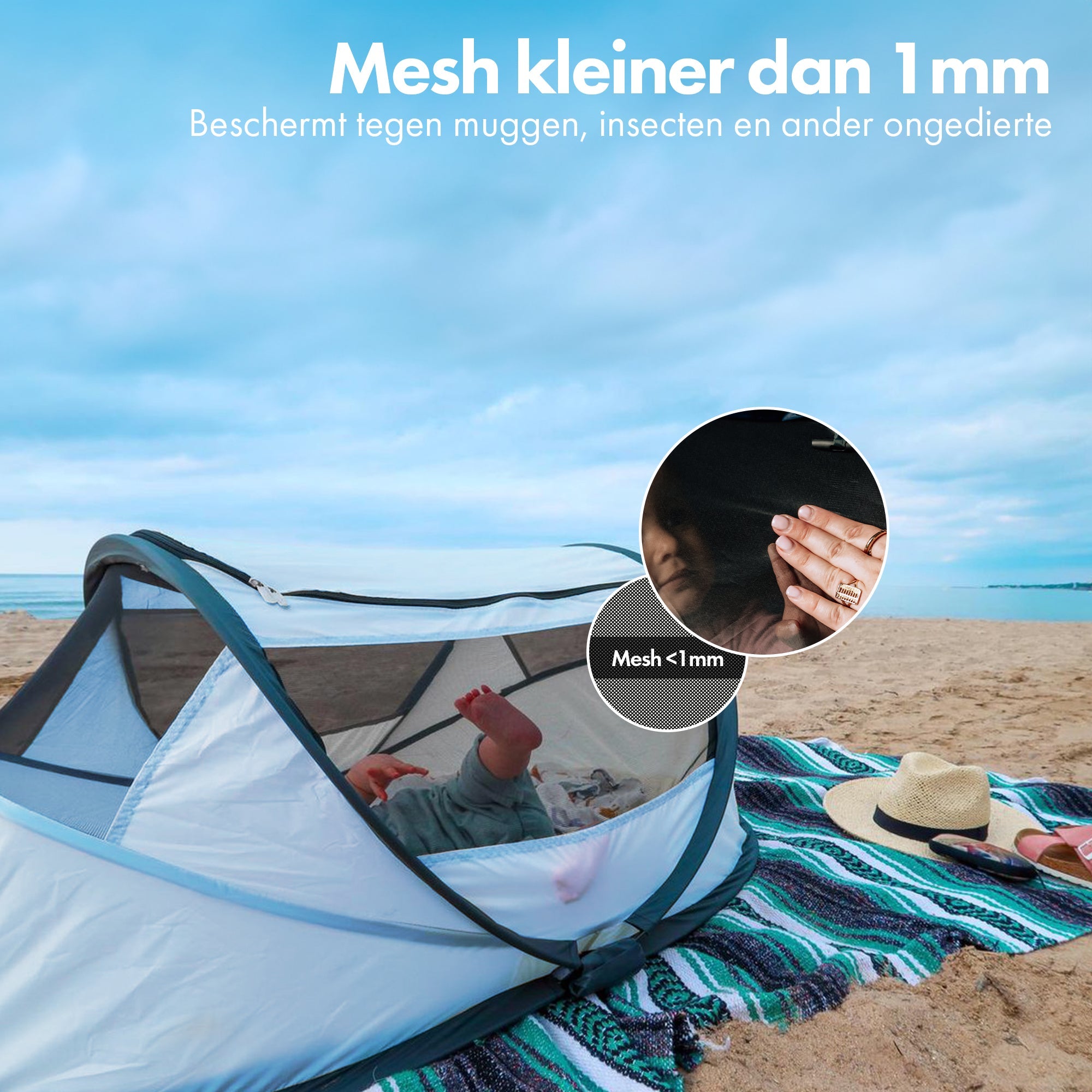 Lit de camp BabyBox - Bleu ciel