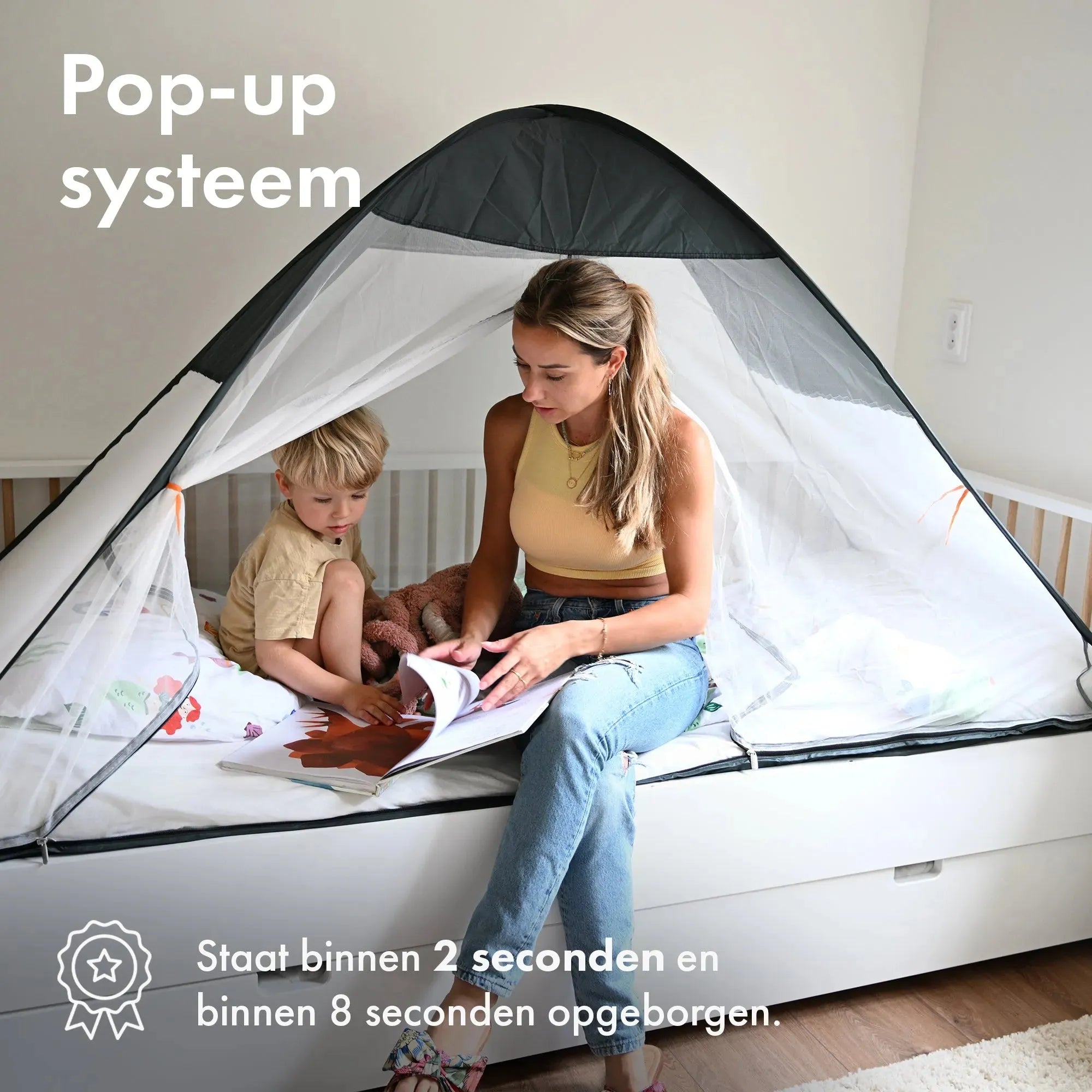 Pop-up-Zelt 200 x 90 cm, grau