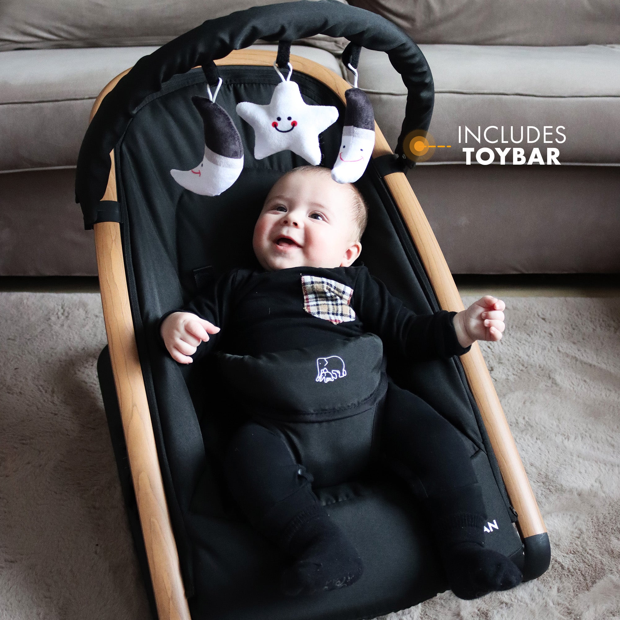 Rocker Bouncer Black