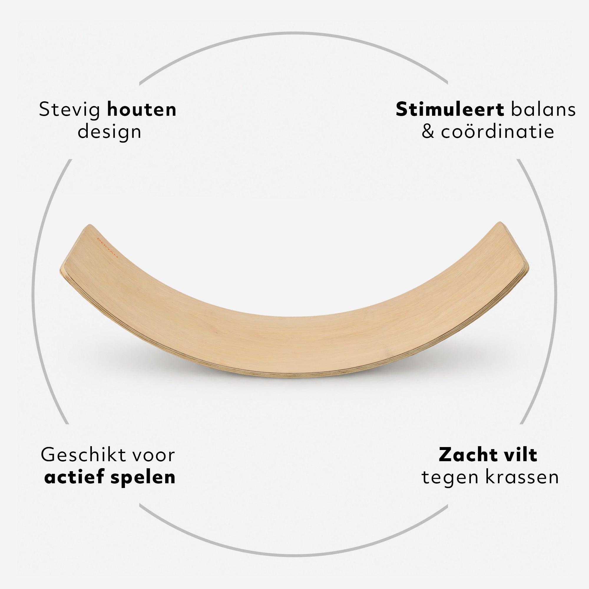 Balance Board Wood 31.5"