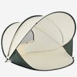 XXL Cream Beach Tent on the beach, featuring a spacious interior and wind protection