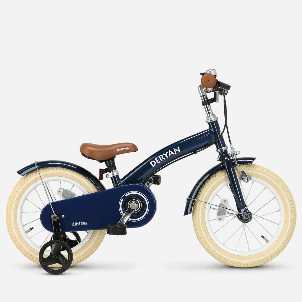 Vélo d'enfant de luxe 14 pouces - 3 en 1 - vélo d'équilibre Bleu