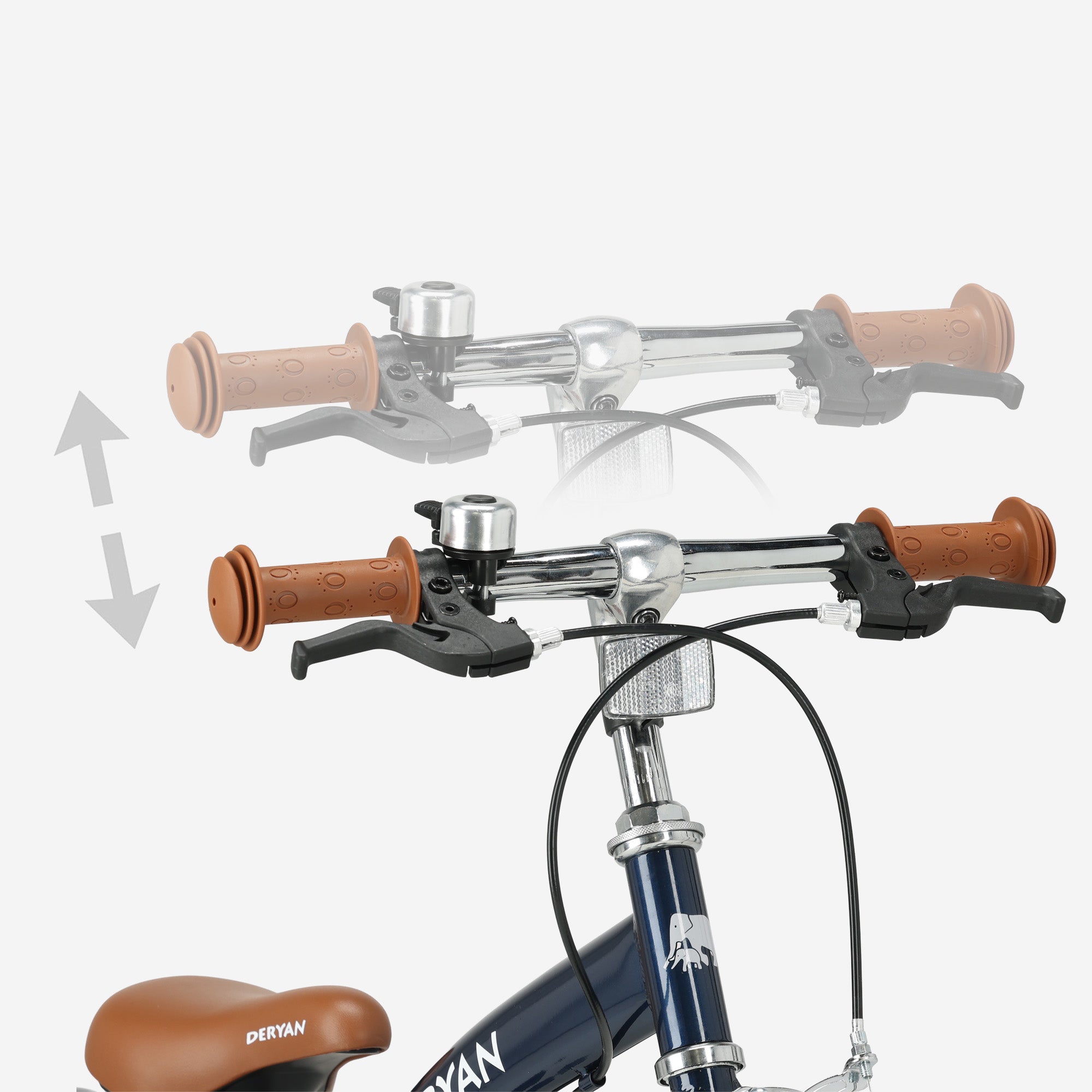 Luksus børnecykel 14 tommer - 3 i 1 - gåcykel Blå