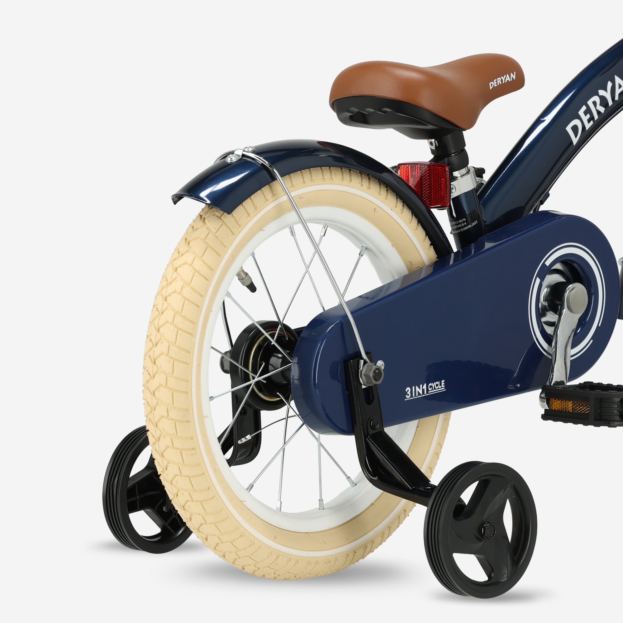 Luksus børnecykel 14 tommer - 3 i 1 - gåcykel Blå