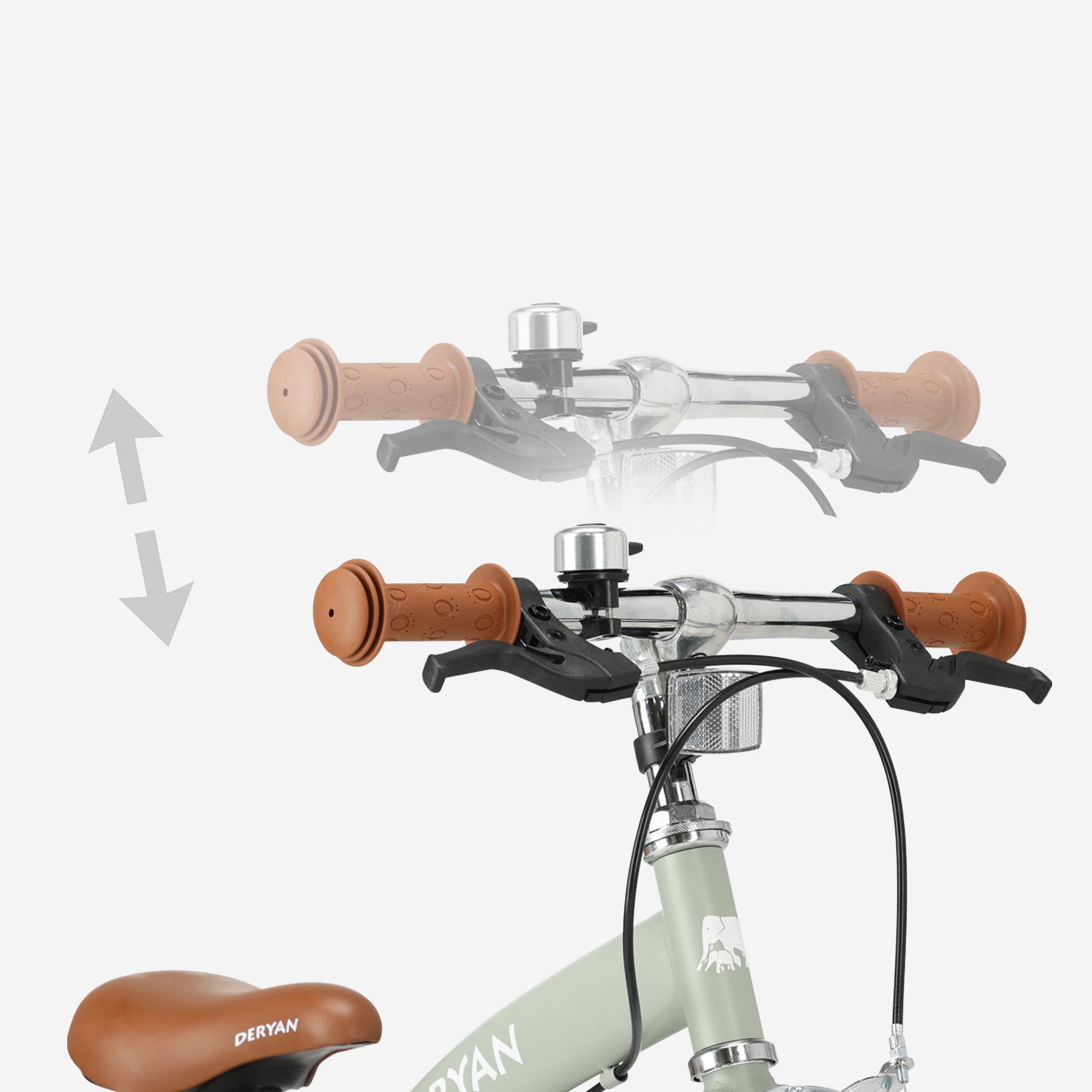 Luksusowy rower dziecięcy 14 cali - 3 w 1 - rower spacerowy Zielony