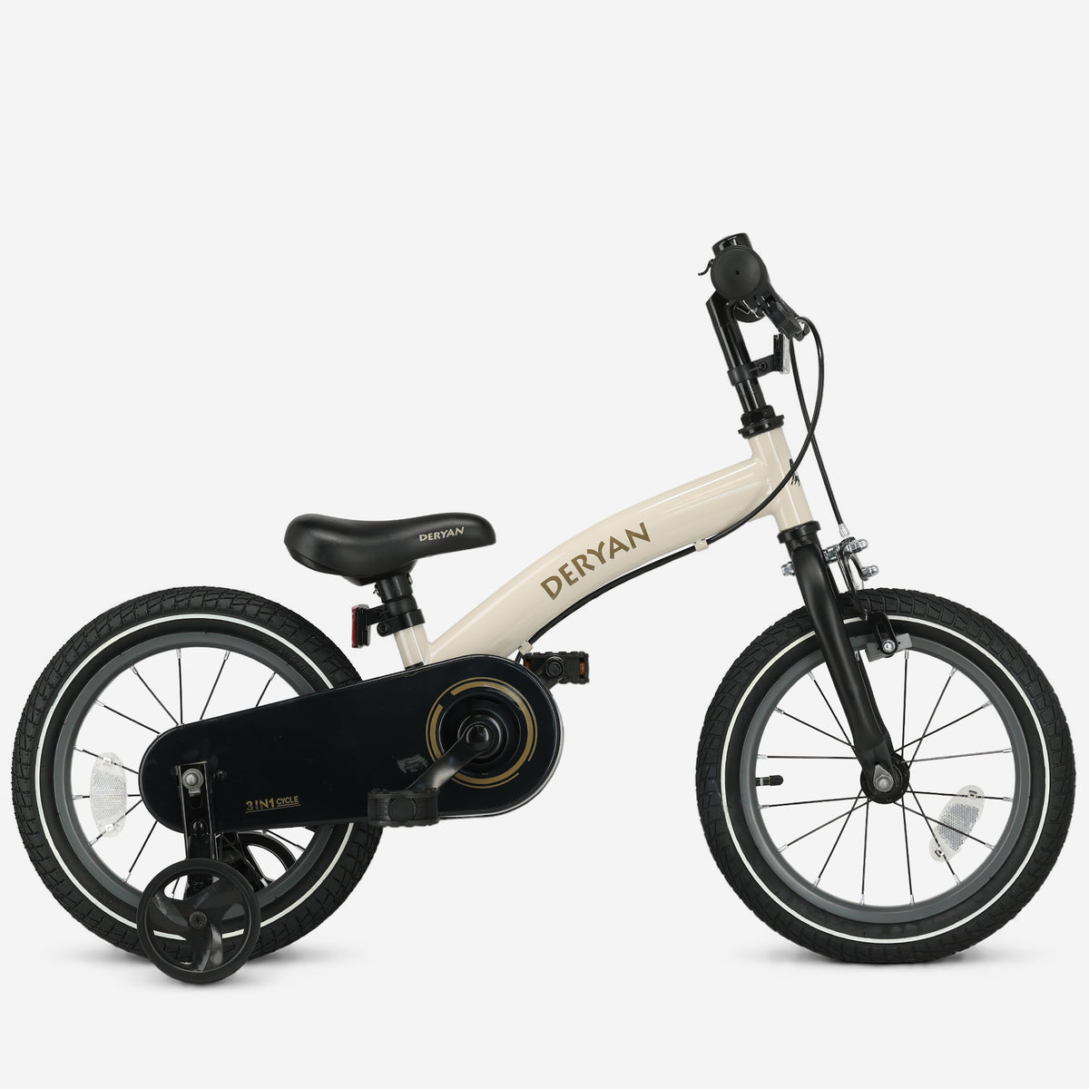 Vélo d'enfant de luxe 14 pouces - 3 en 1 - vélo sans pédales Sand