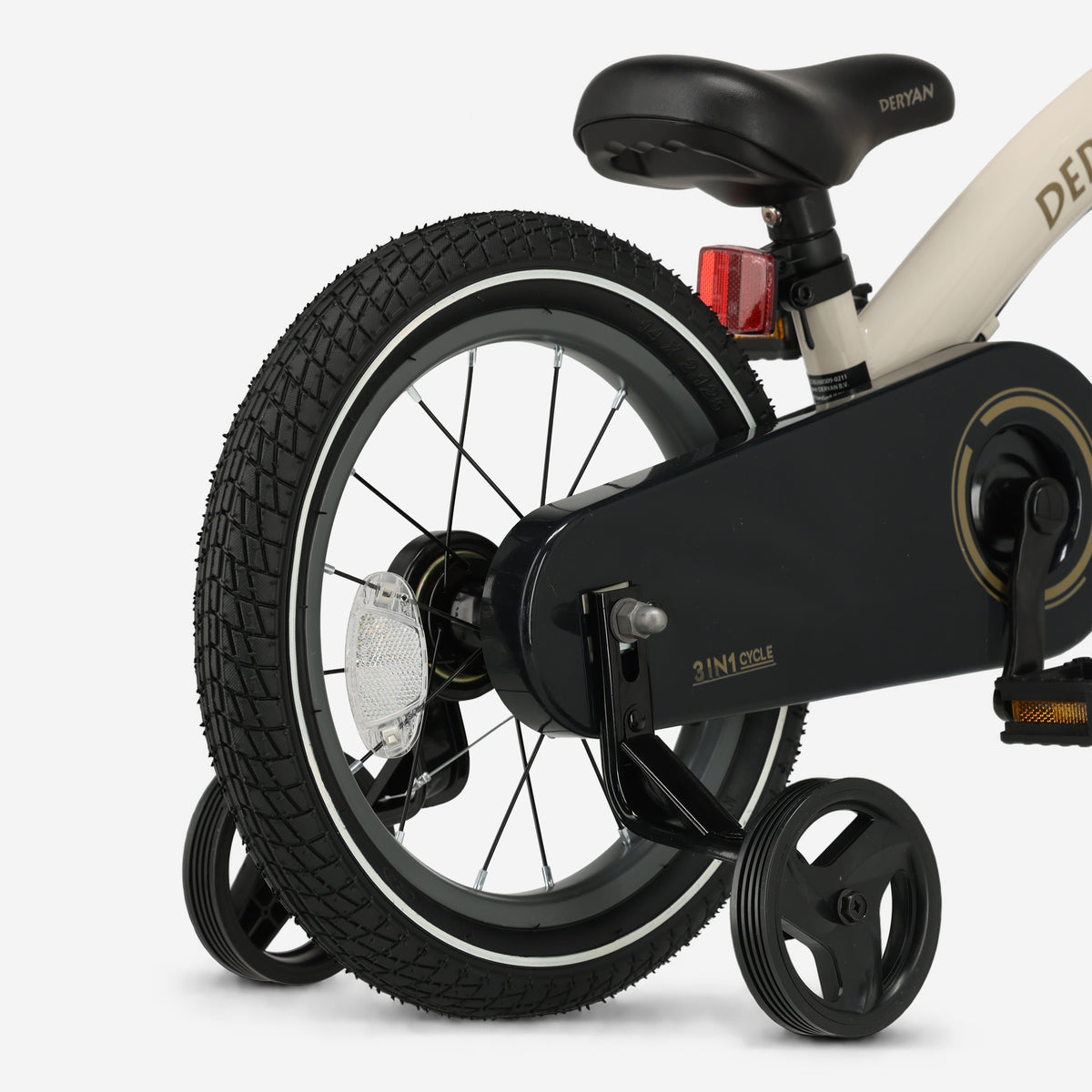 Vélo d'enfant de luxe 14 pouces - 3 en 1 - vélo sans pédales Sand