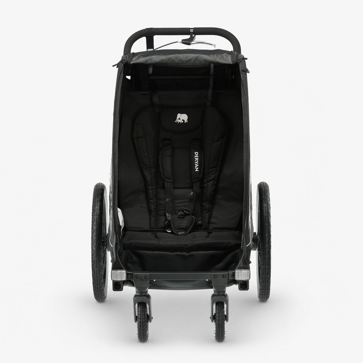 Rimorchio da bicicletta di lusso 3 in 1: passeggino e jogger - 1 posto