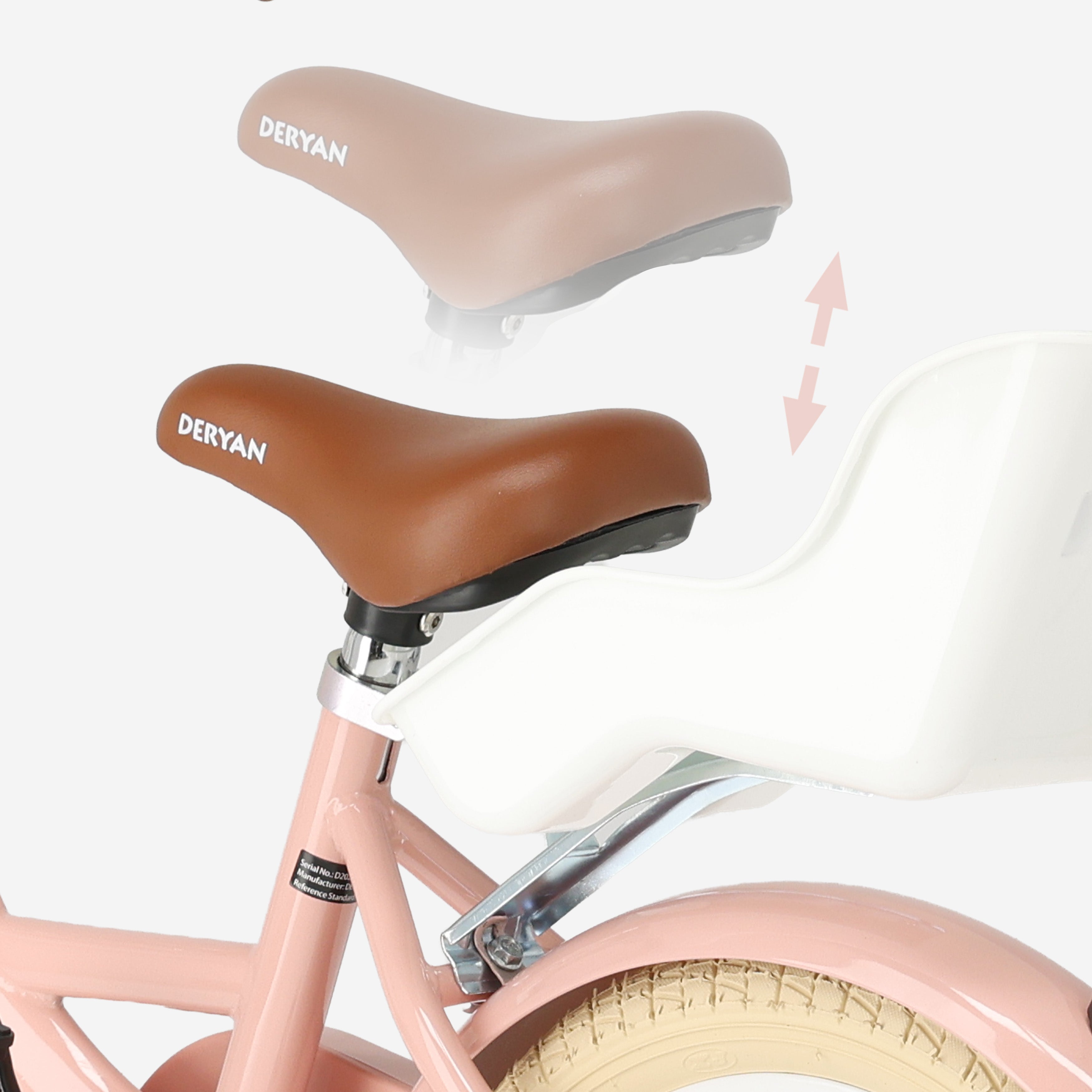 Zoey kinderfiets met mandje 16 inch - Roze