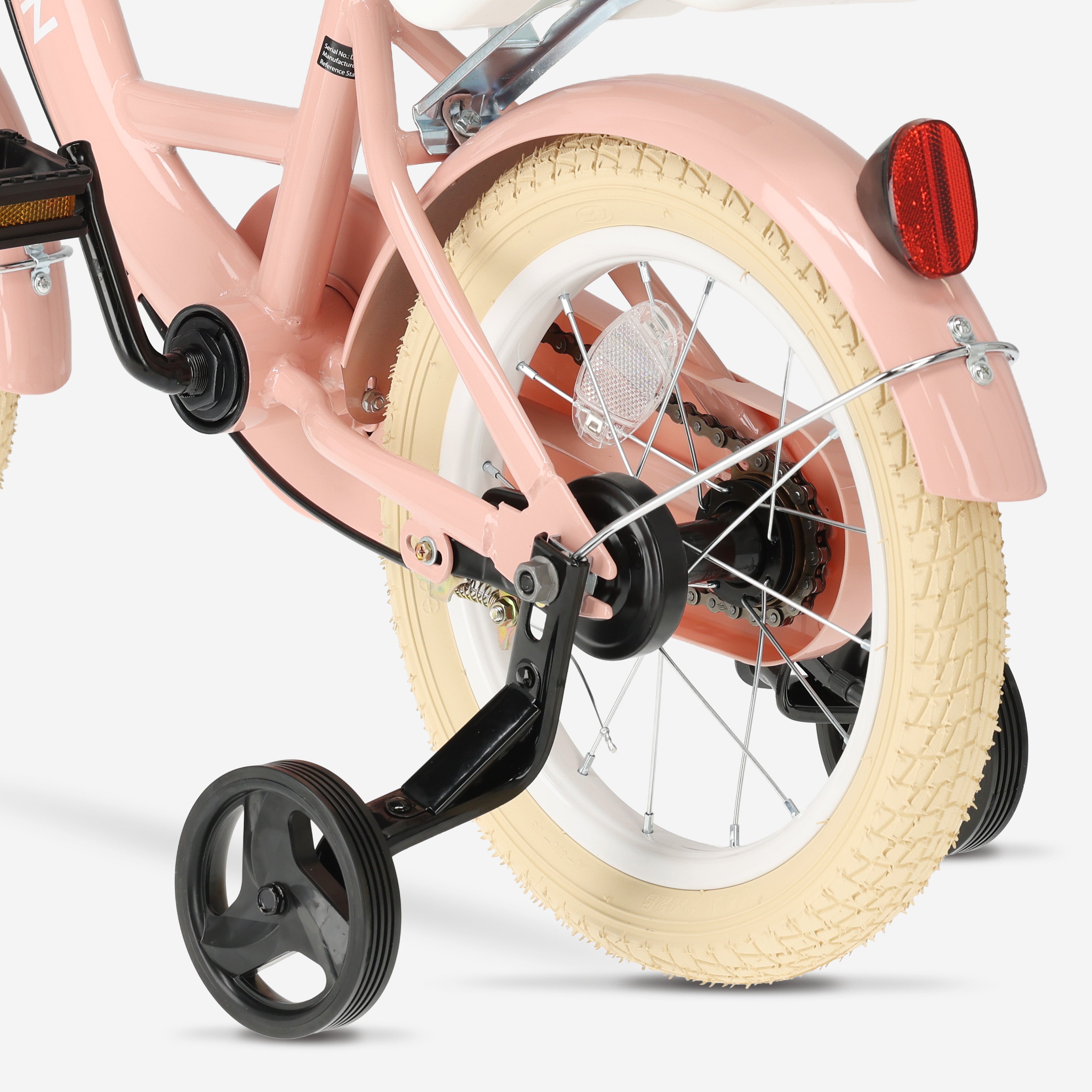 Zoey Mädchenfahrrad 16 Zoll mit Korb, rosa