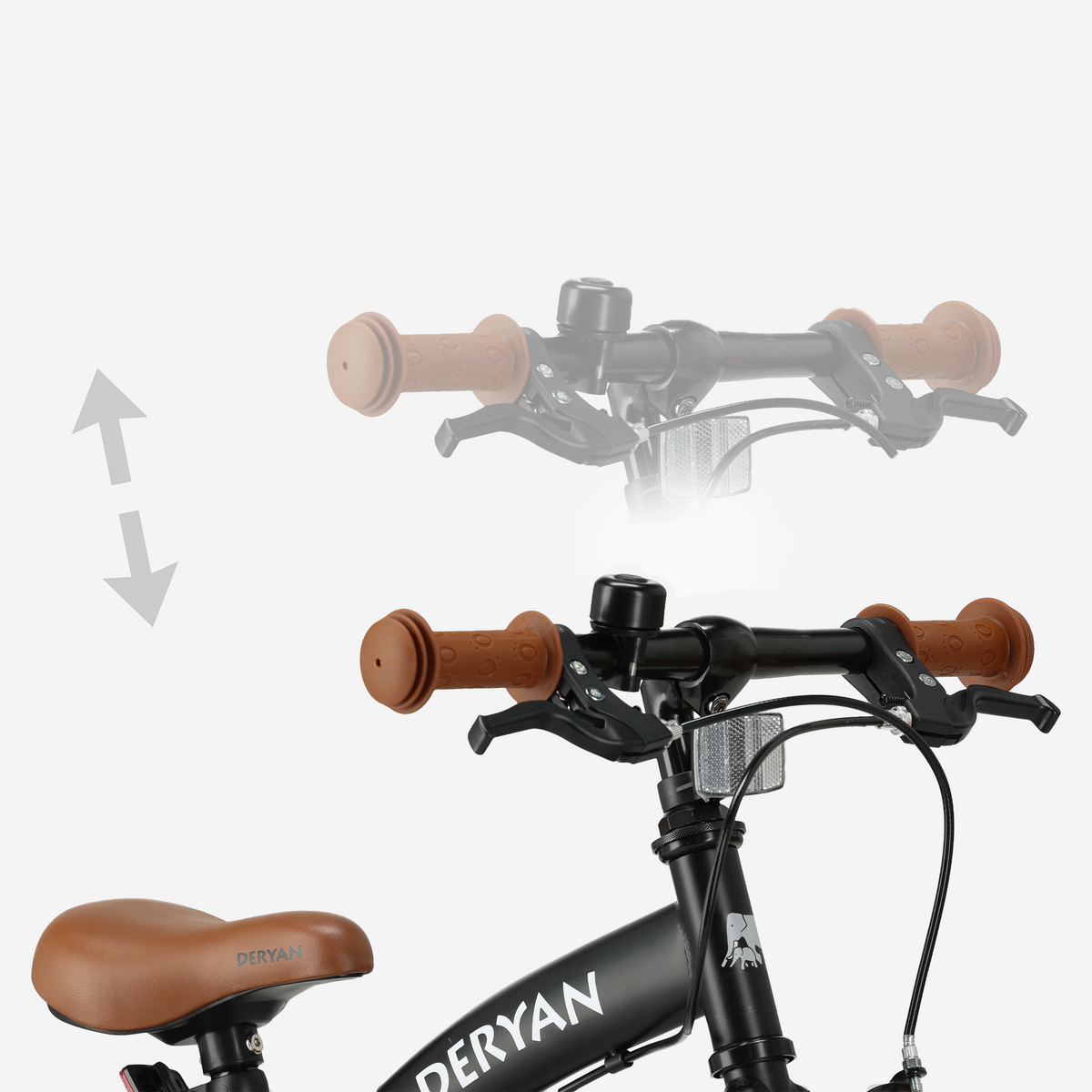 Vélo de luxe pour enfants 14 pouces - 3 en 1 - draisienne Noir