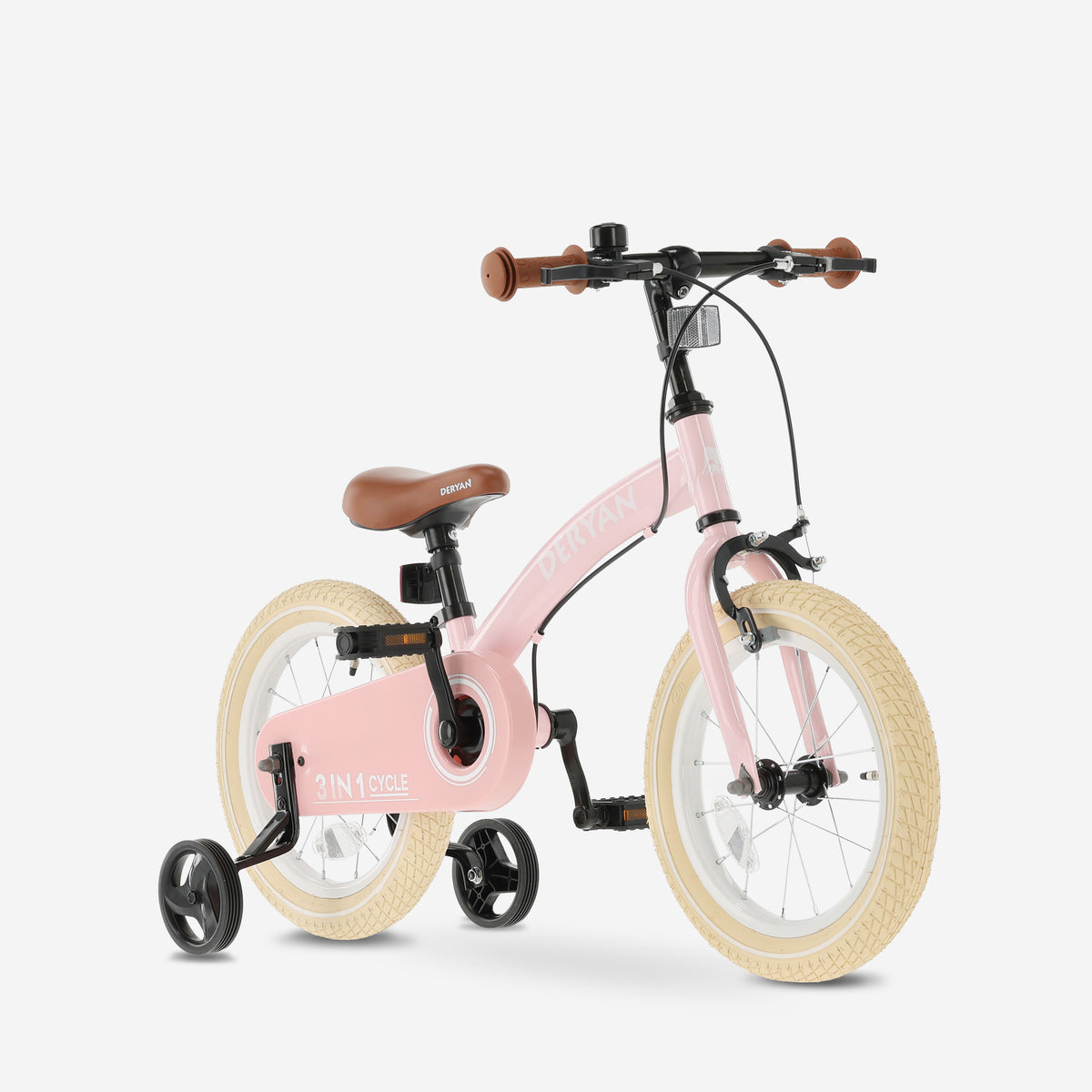 Kinderfahrrad 14 Zoll 3-in-1 Laufrad