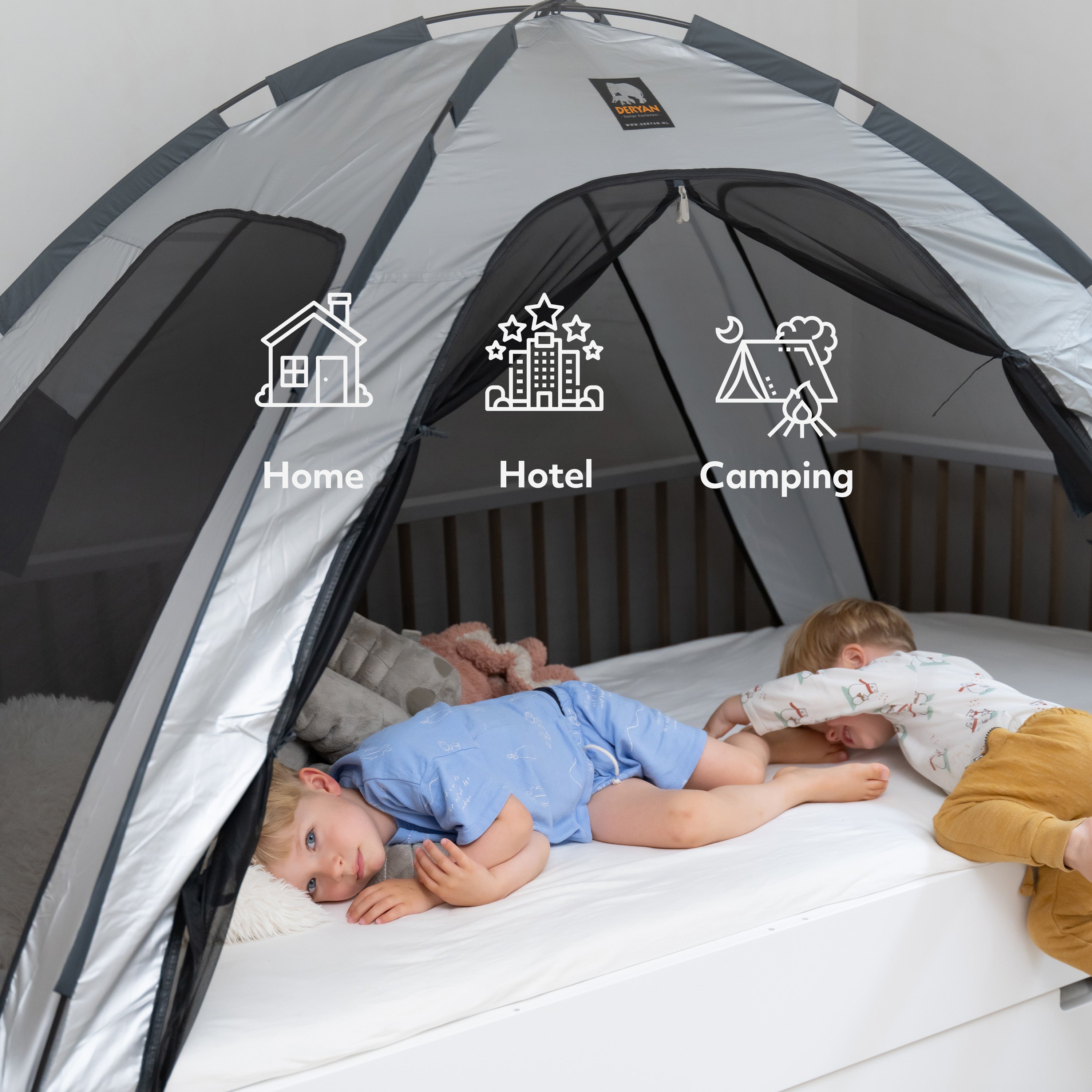 deryan bed tent Silver 78.8