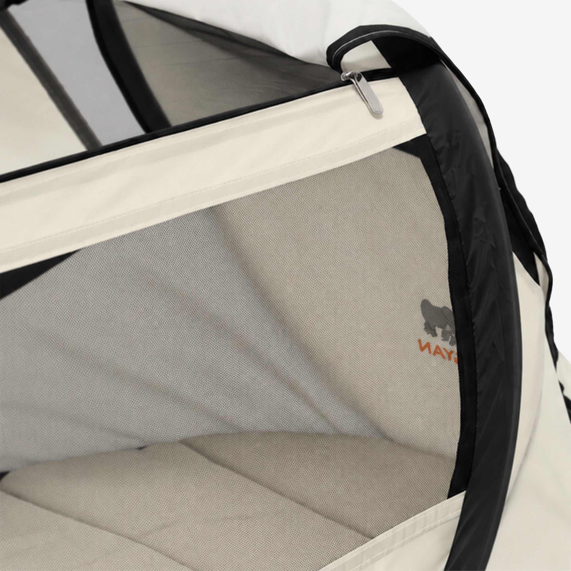 BabyBox Baby Tent Camping Crib + Cotton Blanket - Ivory