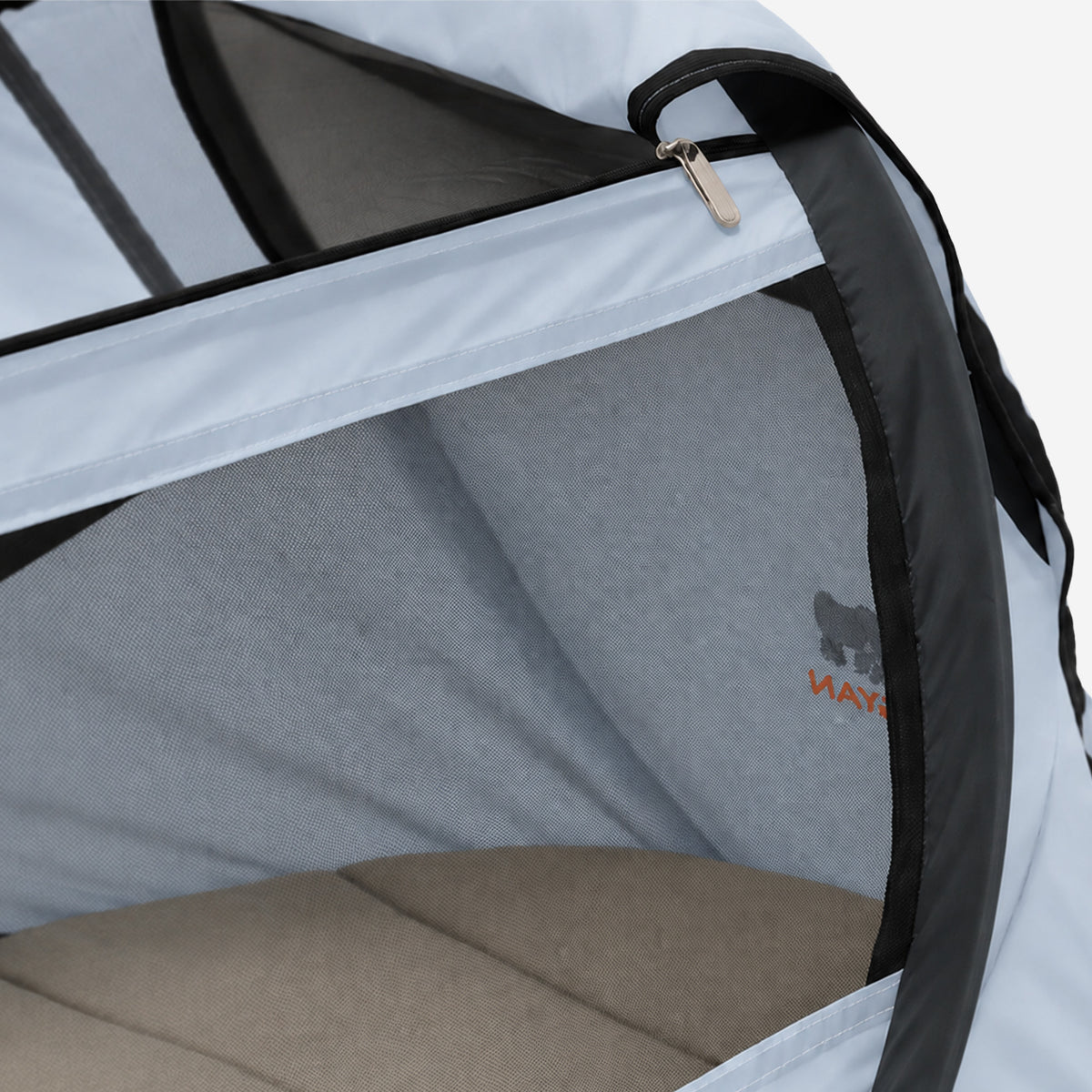 BabyBox Baby Tent Camping Crib + Cotton Blanket - Sky Blue