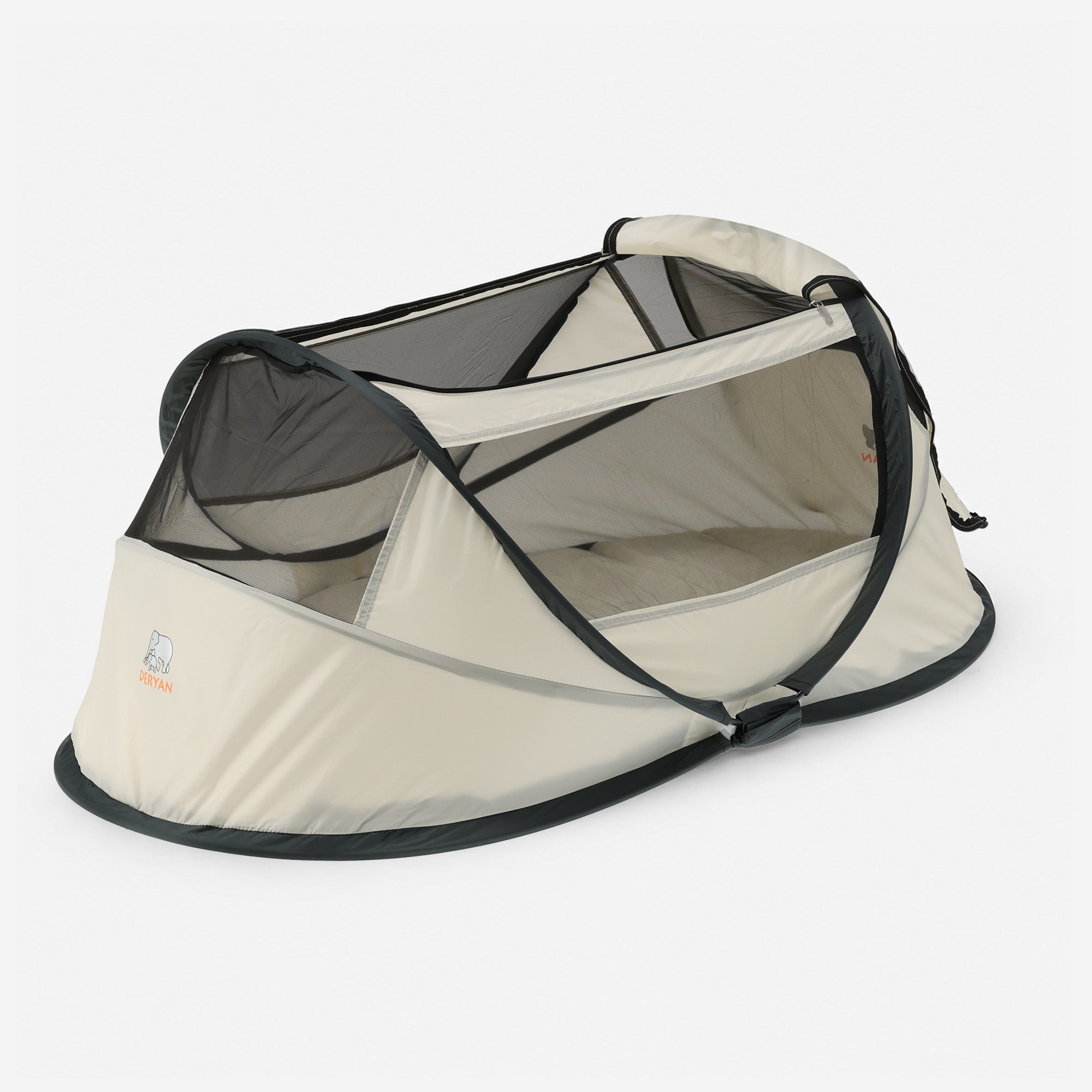 BabyBox baby tentje Campingbedje + katoenen dekje - Cream