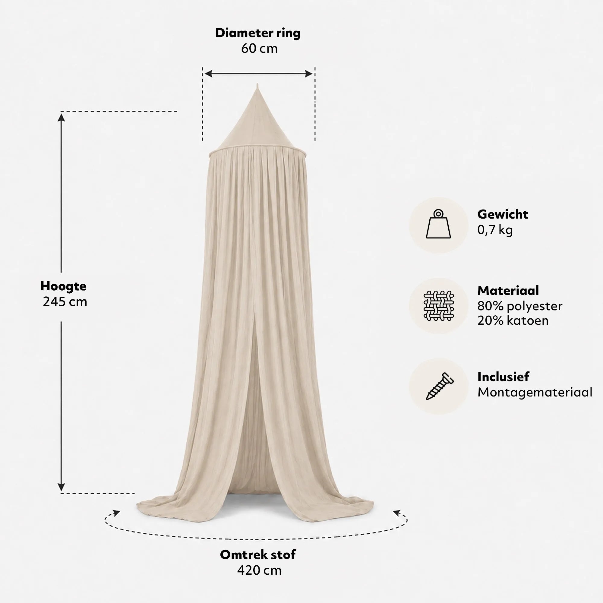 Moustiquaire pour bébé Nougat