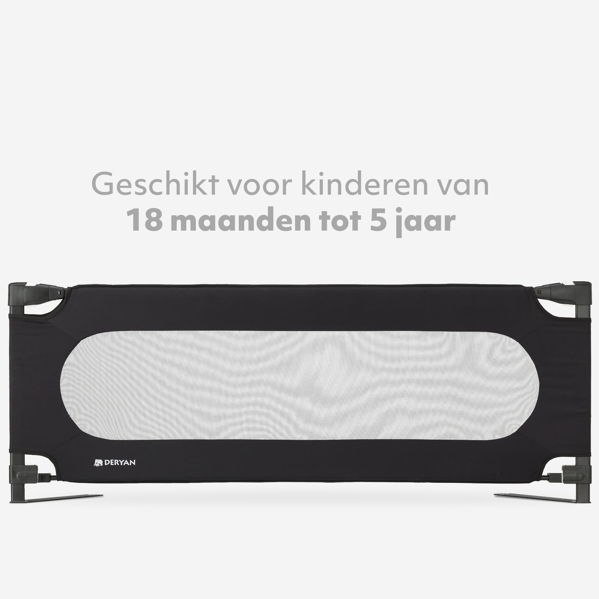 Luxe Bedhekje 150 cm Zwart