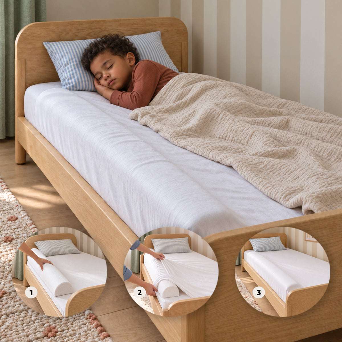 Protector de cuna, Protector de cama Luxe