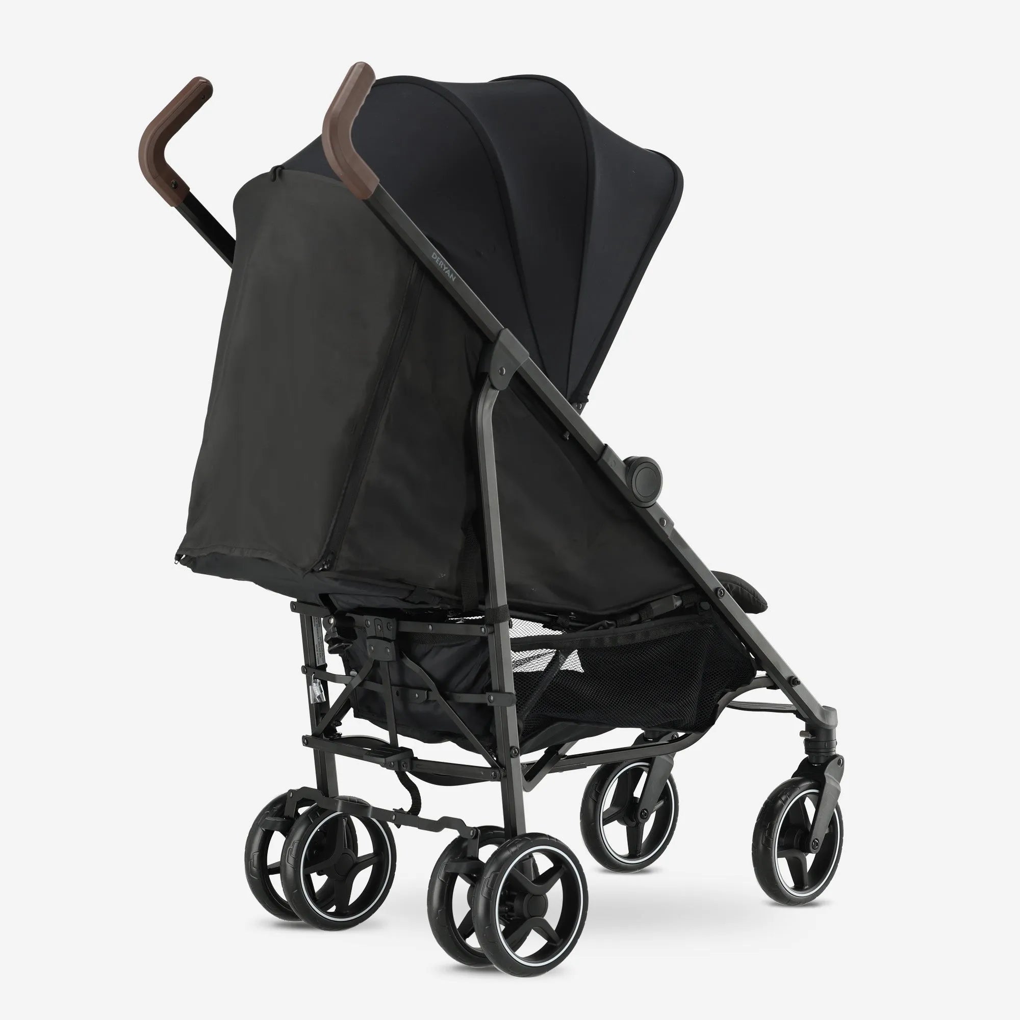 Bobbie - Paraplu Buggy - 5-Punts Gordel - Geschikt voor Kinderen tot 22 kg - Inclusief Muggennet - Zwart